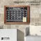 Better Office Products Magnetic Wall Chalkboard Monthly Calendar, Rustic Wood Frame, 24in. x 30in. W/Chalk Marker & Magnets 00830 - alternate 2